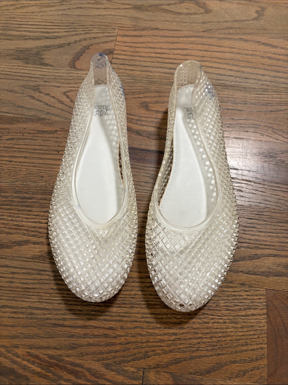 Clear Jelly Ballet Flats - Women's Size 7 GUC